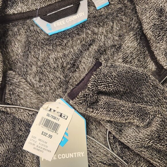 NWT Fleece Zip Up Jacket, Free Country, Medium, Womens - Picture 2 of 7